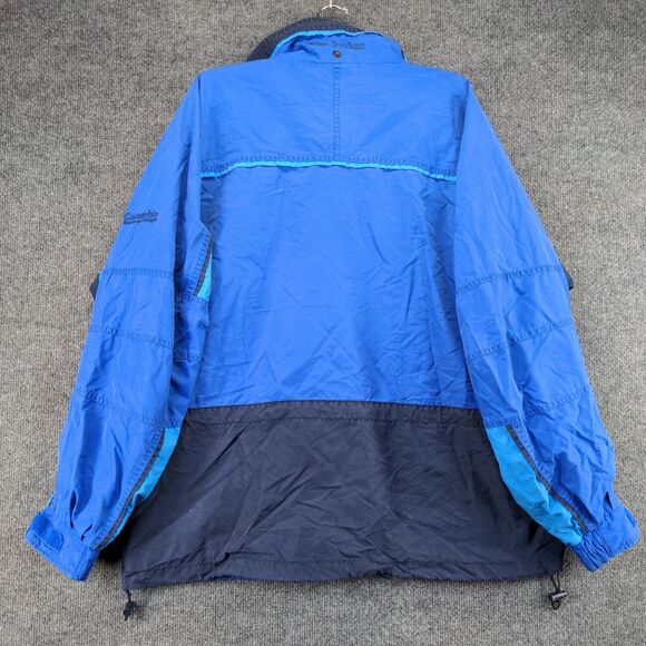 Vintage Columbia Fire Ridge Jacket Womens XL Long Sleeve Blue Snap Full Zip - Picture 6 of 16